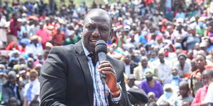 DP William Ruto speaking at Miriri Centre, Kitutu Masaba, Nyamira County on October 15, 2020.