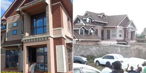 Screengrab images of Mansion in Kikuyu shut down for brewing illegal alcohol on Tuesday, April 25. 