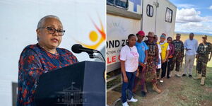 Former First Lady Margaret Kenyatta during a meeting on July 22, 2022