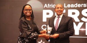 Lady Chief Justice Martha Koome honoured with the African Female Leader of the Year Award 2023 during a ceremony held in Addis Ababa, Ethiopia on March 15, 2024