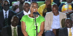 Mudavadi's eloquent and beautiful daughter Maryanne got the crowd elated with her speech at the Bomas of Kenya