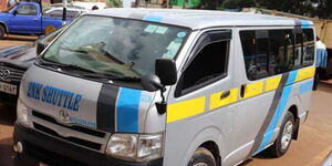 A matatu in 2NK DT Sacco.