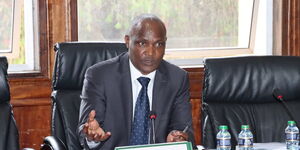 Treasury CS John Mbadi during a committee hearing on Tuesday April 18, 2023