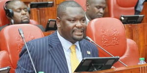 Mbeere North MP Geoffrey Kariuki Ruku attending a committee session at the National Assembly on May 24, 2023