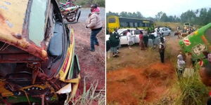 A road accident along the Kikima-Machakos Highway involving Mbooni Girls students