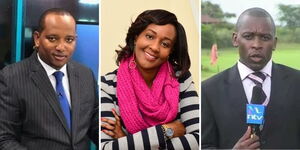 From left to right: former journalists Franklin Wambugu, Carol Nderi and Richard Chacha.