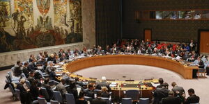 Members of the Security Council during a past meeting at the UN headquarters in New York.