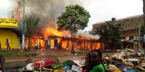 Meru Polytechnic students protesting on March 9, 2020.