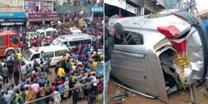 Scenes at a Migori accident on Wednesday, May 10. 