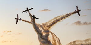The Kenya Defence Forces (KDF) fighter jets during the Museum Air Show in May 2022.