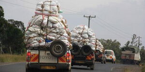 File image of Miraa truck drivers 