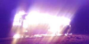 Modern Coast bus that burst into flames on November 4, 2020.