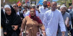 Photo of MP Mohammed Ali Leading Demonstrations on October 6, 2023 in Mombasa