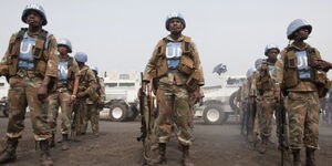 A photo of MONUSCO soldiers.
