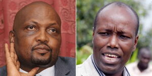 A collage of Nakuru Governor Lee Kinyajui and Gatundu South MP Moses Kuria