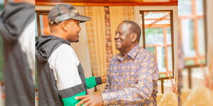 Moses Kuria and Raila Odinga