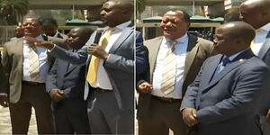 A photo collage of  Budalangi MP Raphael Wanjala, Bomet East MP Richard Yegon, Kesses MP Julius Rutto and Bumula MP Wamboka Wambani during a debate on Citizen TV on November 9,  2023.