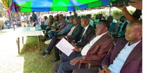 A section of MPs who attended the fundraising in North Mugirango on December 23