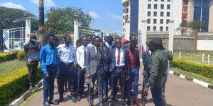 A photo of Multimedia University Students Association at a media briefing on February 12