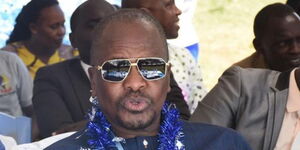 Former CS, Mutahi Kagwe attends an event in Tigania East on Friday March 8