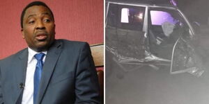 Former Mwingi Central Member of Parliament Joe Mutambu (left) was involved in a grisly road accident on Sunday, December 5.
