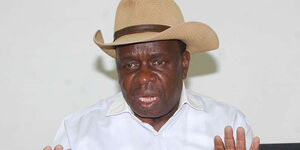 Former Naivasha MP John Mututho speaks about Nakuru County affairs on September 18, 2019.