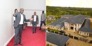 Photo collage of Julius Mwale and Mwale Medical and Technology City (MMTC) in Butere, Kakamega County opened in 2019.