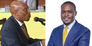 Collage of the Nairobi County CEC nominee for Environment and Urban Planning with the Nairobi  County Governor Johnson Sakaja