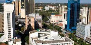 Aerial view of Nairobi city