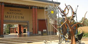 A photo of the Nairobi National Museum entrance 