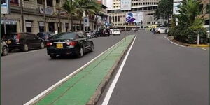 Kimathi Street in Nairobi after refurbishment by the Nairobi Metropolitan Services (NMS).