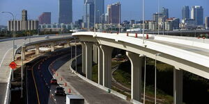 A section of the Nairobi expressway after completion.