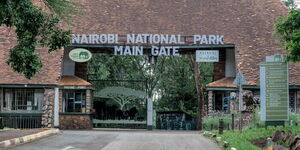Entrance to the Nairobi National Park. 