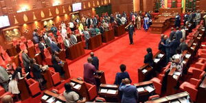 A photo of proceedings at the Nairobi County Assembly 
