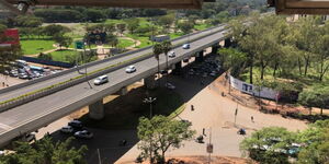 An aerial view of Nairobi Expressway