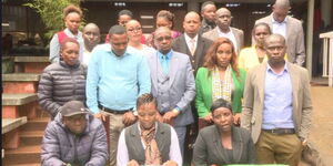 A section of Nairobi UDA MCAs during a presser on November 8, 2023.