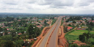 An aerial view of the Western bypass. 