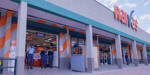 An undated picture of a Naivas Supermarket entrance.