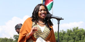 Nakuru Governor Susan Kihika, during an empowerment programme in Nakuru County on August 3, 2025.