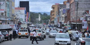 A street in Nakuru City 