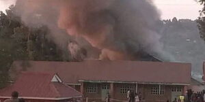 Fire at Nandi Primary School on Wednesday on August 28, 2024.