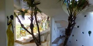 A photo of one of the hall areas of Nani's Ecotower situated in Watamu, Kilifi County. 