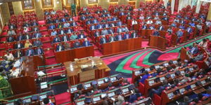 Members of the National Assembly during a session in Parliament.