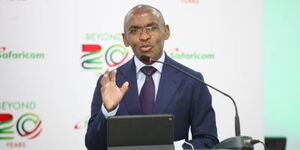 A photo of Safaricom CEO Peter Ndegwa.