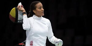 International fencer Alexandra Ndolo at a past tournament