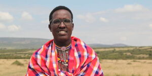 Nelson Ole Reiya who is the founder of the Nashulai Maasai Conservancy  