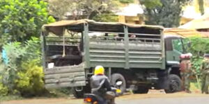 Heavy Security Deployed in the University Way along University of Nairobi Roundabout. 