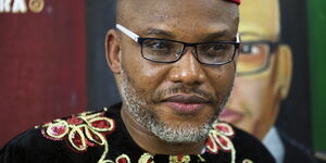 Nnamdi Kanu, the leader of a group that is calling for the independence of Biafra from Nigeria