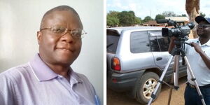 Collage image of Noah Shikhila Lusaka, Governor Kenneth Lusaka's brother who passed away in accident on April 21, 2024