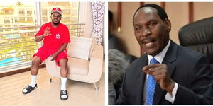 A collage photo of musician Nonini and the MCSK C.E.O, Ezekiel Mutua